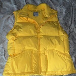 yellow old navy vest nwot